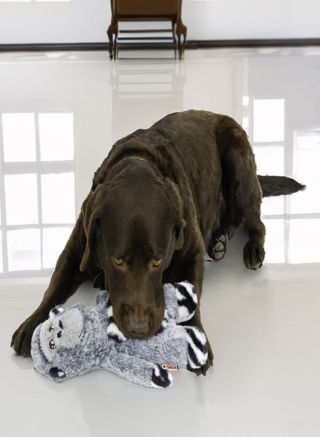 كونج ألعاب الكلاب القطيفة من كونغ جانغل جامز - ألعاب متينة تصدر أصوات صرير وخشخشة للكلاب - مجموعة حيوانات السفاري (غوريلا) - Image 2