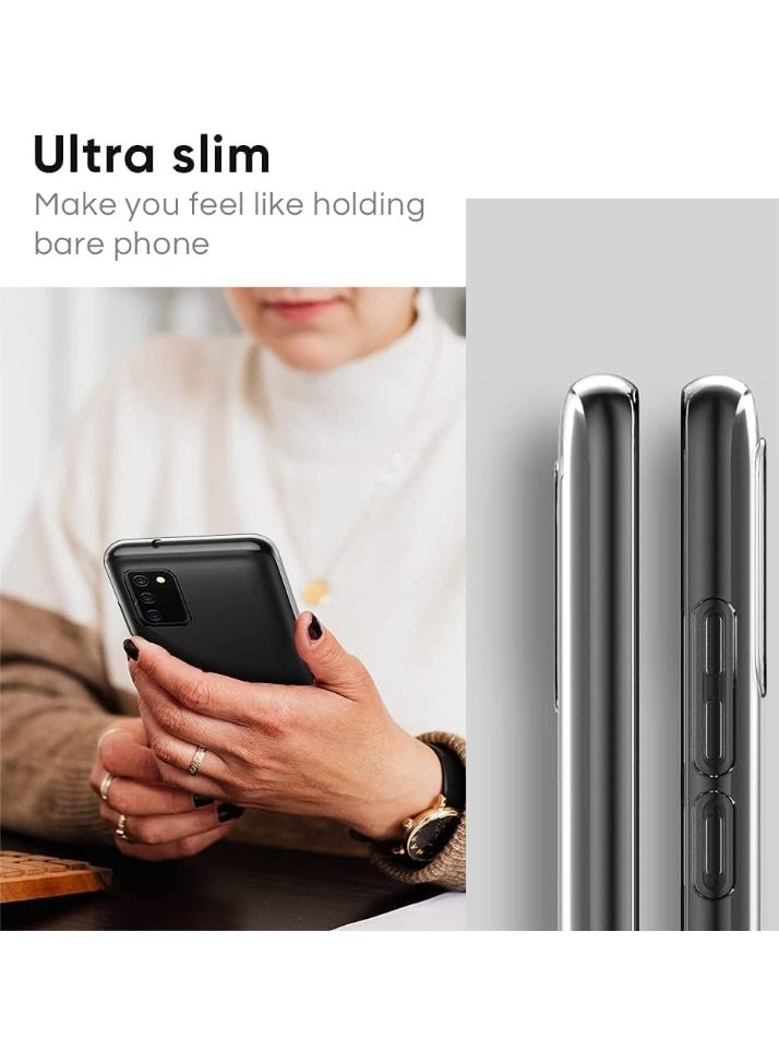 Samsung Galaxy A02S TPU Silicone Soft Thin Slim Back Case Protective Clear Cover For Galaxy A02S - Image 3