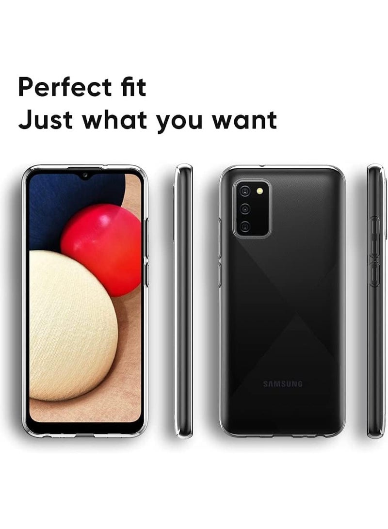 Samsung Galaxy A02S TPU Silicone Soft Thin Slim Back Case Protective Clear Cover For Galaxy A02S - Image 2