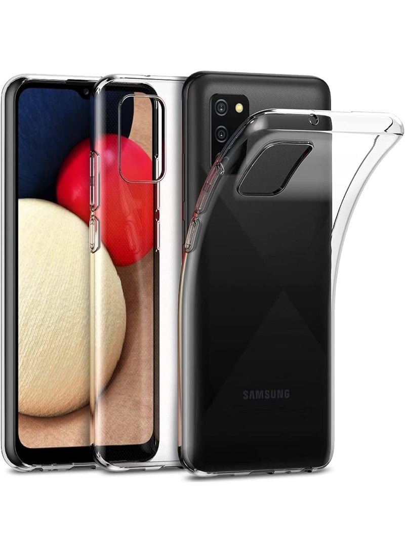 Samsung Galaxy A02S TPU Silicone Soft Thin Slim Back Case Protective Clear Cover For Galaxy A02S - Image 1
