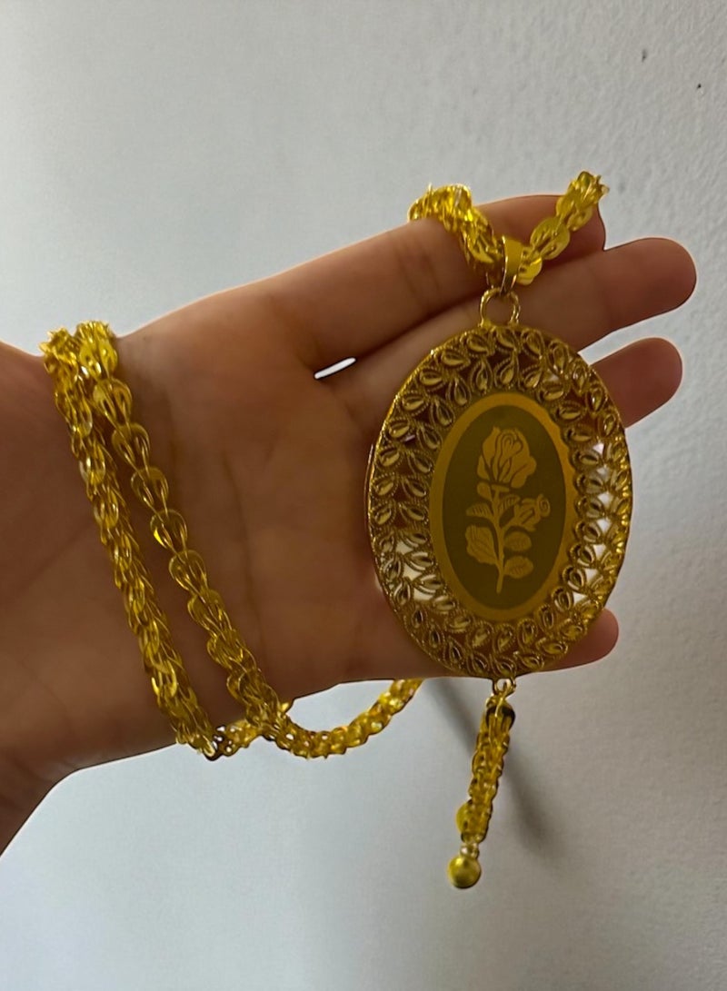 غولدماكس سلسال نسائي طويل شبيه بالذهب مطلي عيار 24 - Image 2