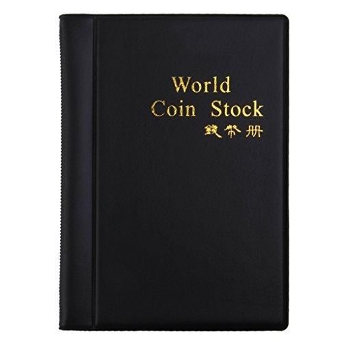 ANG 240 Pockets Coin Holder Collection Coin Storage Album Book for Collectors, Money Penny Pocket,Plastic- Black(Pack of 1) Small - Image 3