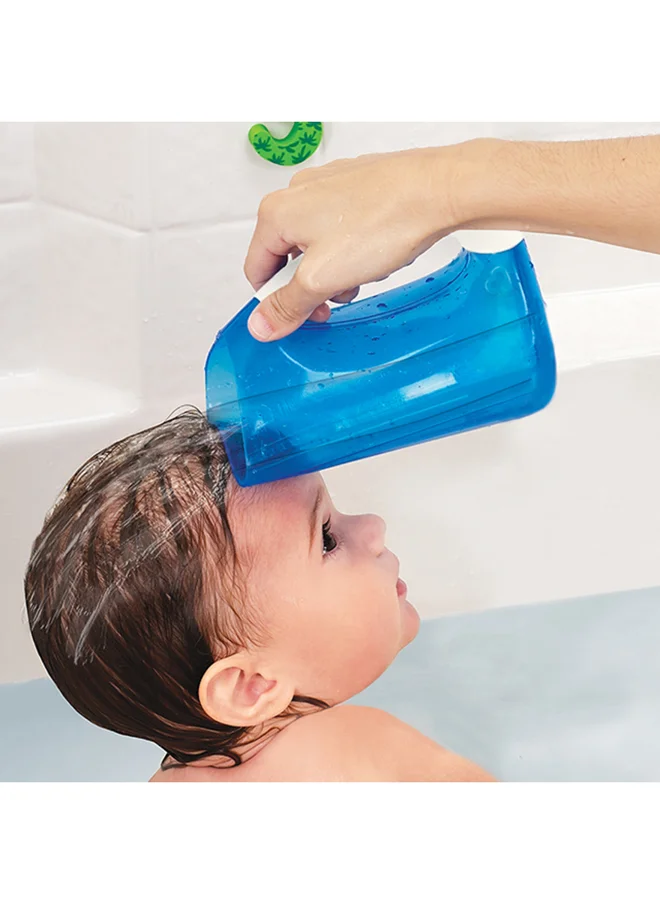 مونشكين Soft Rim Shampoo Rinser with Easy-Grip Handle, Blue