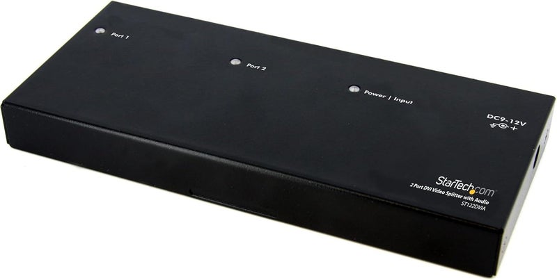 StarTech.com 2 Port DVI Video Splitter with Audio - Supports Resolutions up to 1920x1200