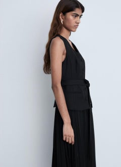 MANGO Casual Combined Vest Dress  - Image 4
