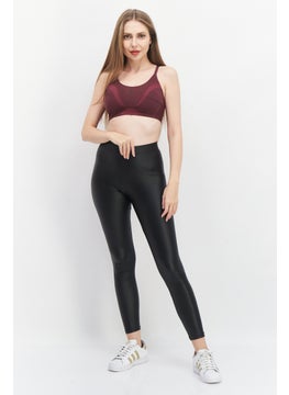 Adidas Women Lightly Padded Brand Logo Sports Bra, Maroon  - Image 4