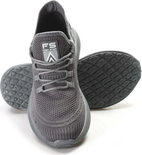 Fast Step Unisex Sneaker Casual Comfort Flexible Sports Running Walking Mesh Lightweight Shoes Smoke 925xa44