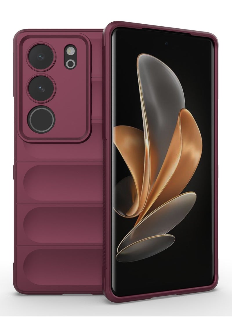 جولدن ماسك - فيفو في 29/في 29 برو (Vivo V29/Vivo V29 Pro) جراب ماجيك كيس كفر حماية للهاتف - (نبيتى) - Image 1