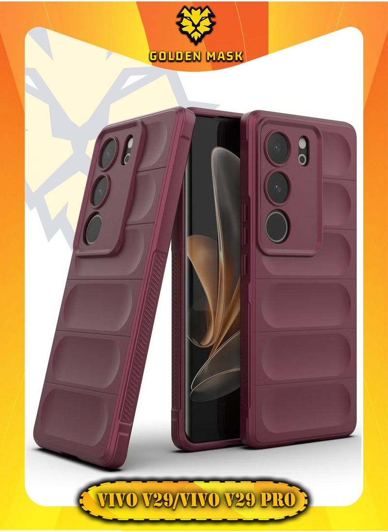 جولدن ماسك - فيفو في 29/في 29 برو (Vivo V29/Vivo V29 Pro) جراب ماجيك كيس كفر حماية للهاتف - (نبيتى) - Image 1