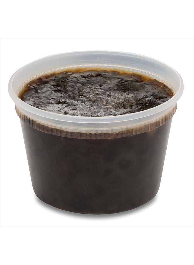 Plant Guru معجون الصابون الأسود الأفريقي 16 أونصة / 1 رطل - 100% طبيعي خام نقي من غانا. علاج حب الشباب، يساعد ضد الإكزيما والصدفية، البشرة الجافة، الندوب والبقع الداكنة. رائع للبثور والرؤوس السوداء. - Image 2