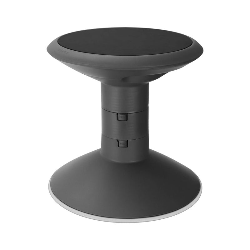 Storex Wiggle Stool  Active Flexible Seating for Classroom and Home Study Adjustable 1218 Inch Height Black 00300U01C