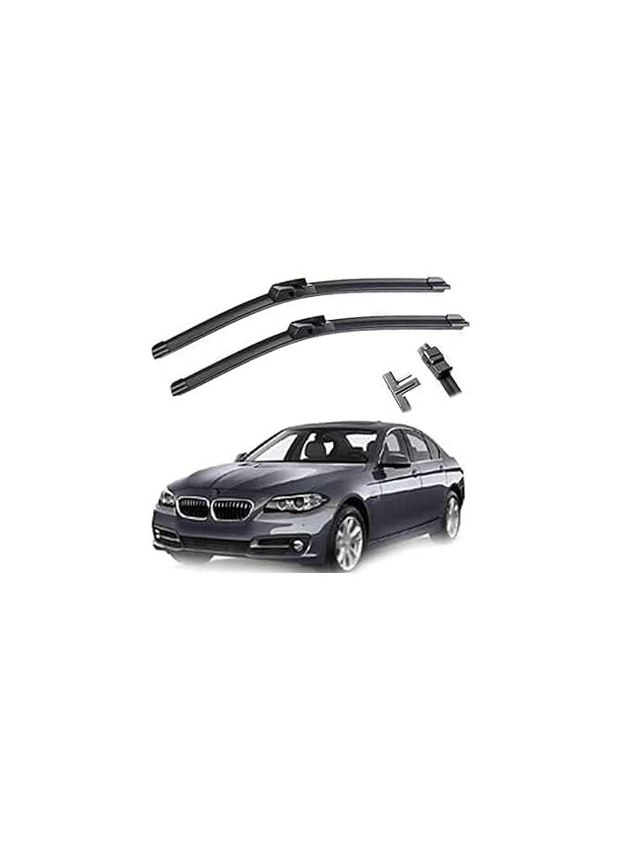 Elshafey Windshield Wiper Blade Set Replacement For BMW 5 7 Series F01 F02 F04 F07 F10 M5 2010-2016 High Performance Original Equipment Wipers 26"/18" - Image 1