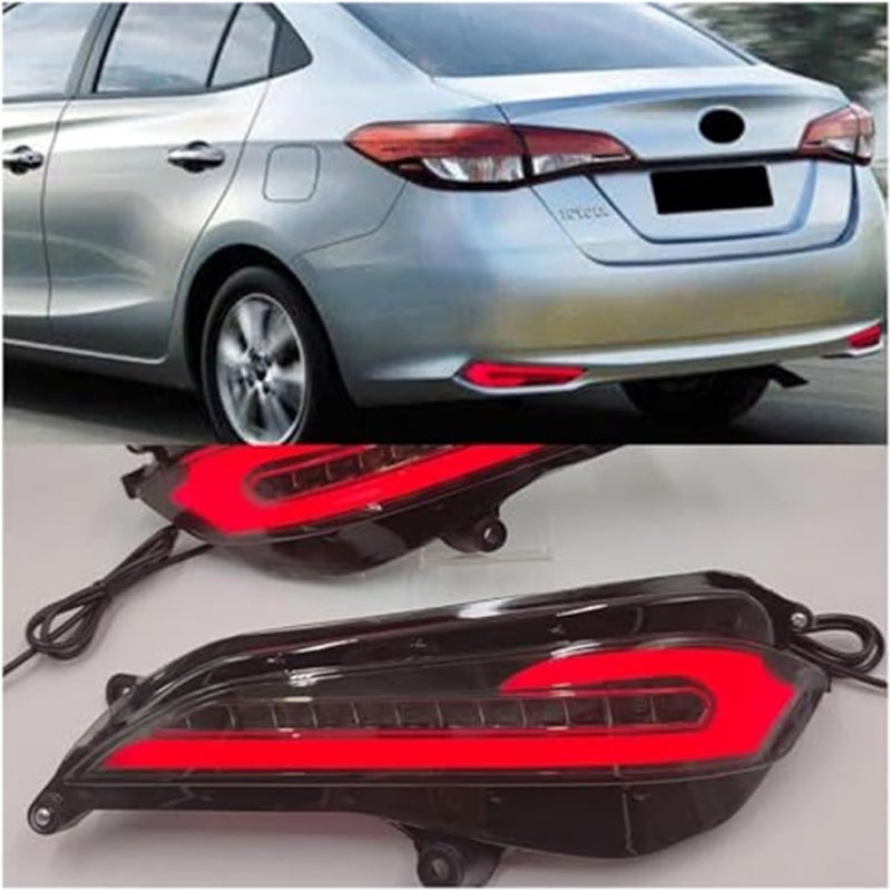 Wivplex 2PCS Auto Reflector Taillight for Toyota Yaris 2017-2019 - Image 4