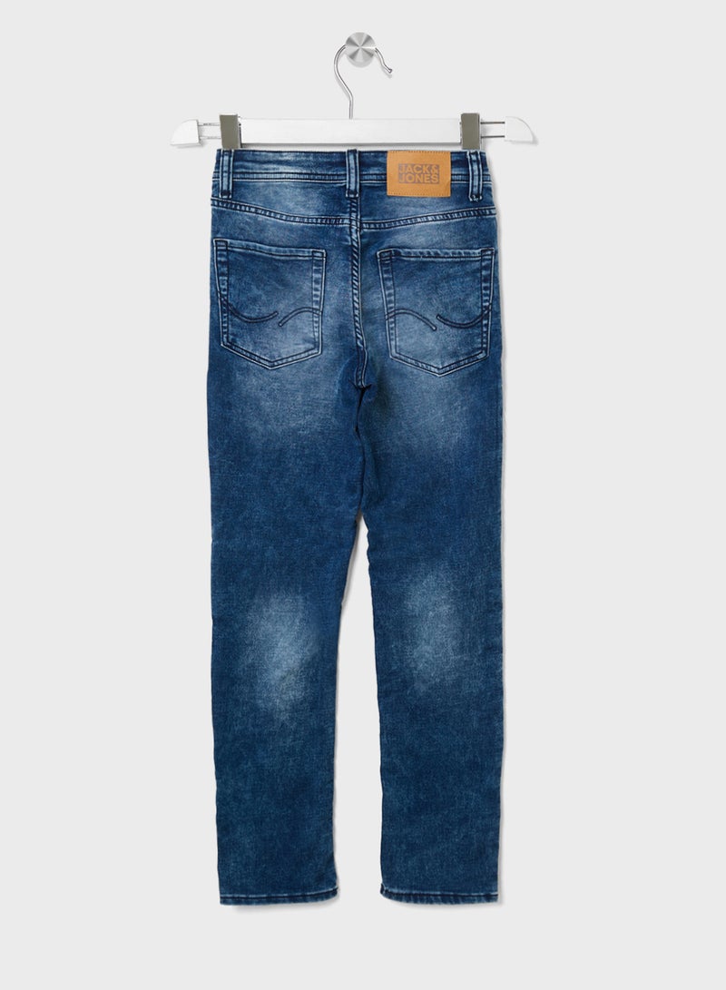 Jack & Jones Junior Jjiglenn Jjoriginal Na216 Stright Fit Jeans  - Image 2