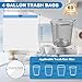 BODFPPC 4 Gallon Trash Bags Drawstring Small Trash Bags TearFree 4 Gal Unscented White Small Garbage Bags Separated Thick Plastic Wastebasket Liners for Toilet Home Office and Bedroom 60 Count - Image 4