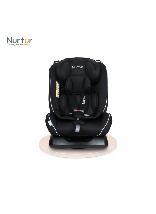 Nurtur Otto BabyKids 4in1 Car Seat 4 Position Recline 5Point Safety Harness 10 Level Adjustable Headrest 0 months to 12 years Group 0123 Upto 36kg Official Product  - Image 3