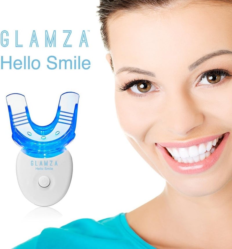 Glamza مجموعة جلمازا النهائية لتبييض الأسنان تشمل صينية تبييض الأسنان x2 10 مل جل شرائط تبييض الأسنان مسحوق تبييض الأسنان بالفحم النشط - Image 4