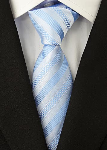 Adulove Men's Necktie Classic Silk Tie Woven Jacquard Neck Ties 6 PCS - Image 4