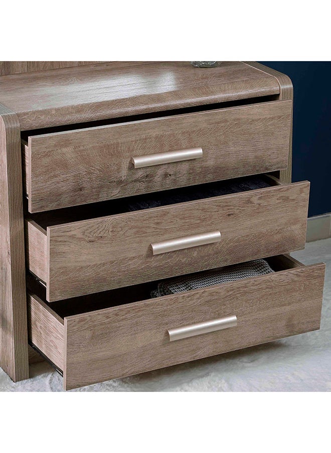 Home Box Curvy 3-Drawer Young Dresser Without Mirror 45x74x88 cm  - Image 2