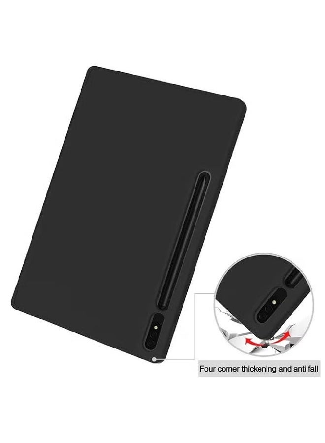 جينيكست غطاء حماية قابل للطي لجهاز Samsung Galaxy Tab S10 FE+ (إصدار 2025، مقاس 13.1 بوصة) - غطاء ذكي بمسند وهيكل صلب، يدعم خاصية السكون/التنبيه التلقائي، ومزود بحامل للقلم - لون أسود. - Image 2
