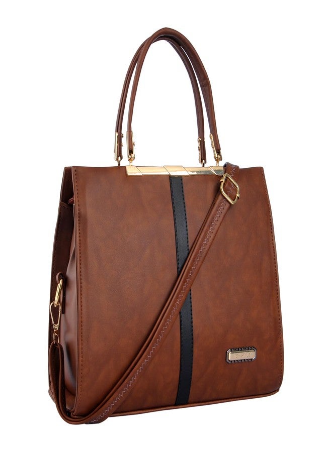 WORLD STAR Women's Handbag, Leather, Shoulder Bag (brown) - Image 1