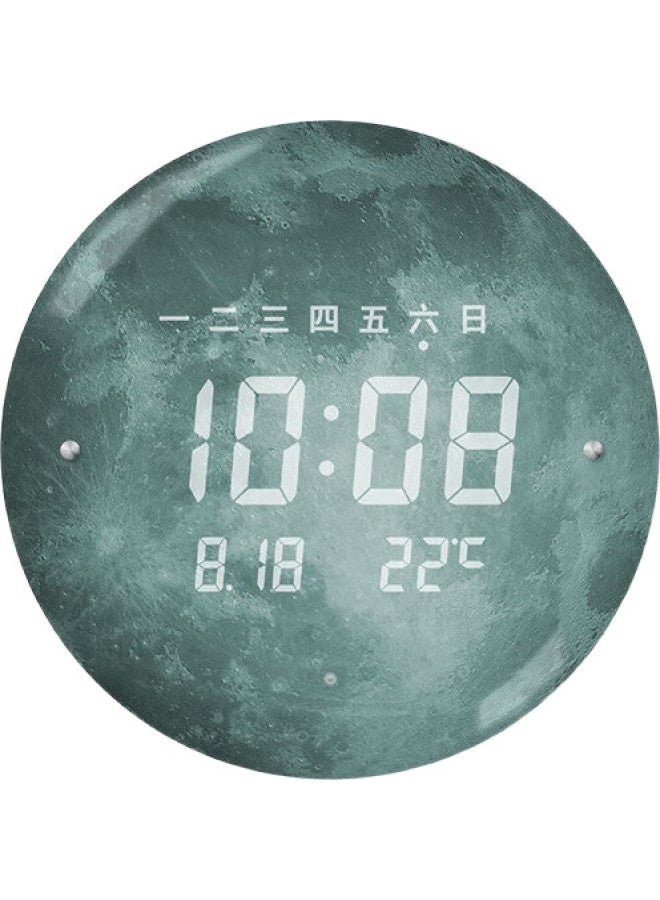 MOMEN Wall Clock, 30Cm, Led Night Light, Electronic Clock, Nordic Simple Style, Living Room Fashion Creative Wall-Mounted Clock - Image 1