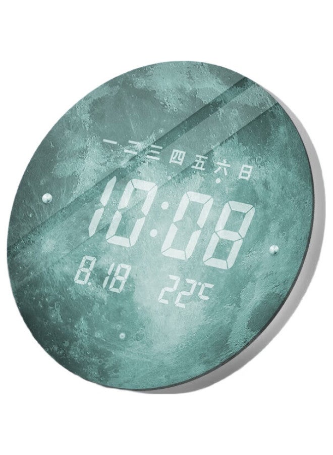 MOMEN Wall Clock, 30Cm, Led Night Light, Electronic Clock, Nordic Simple Style, Living Room Fashion Creative Wall-Mounted Clock - Image 3