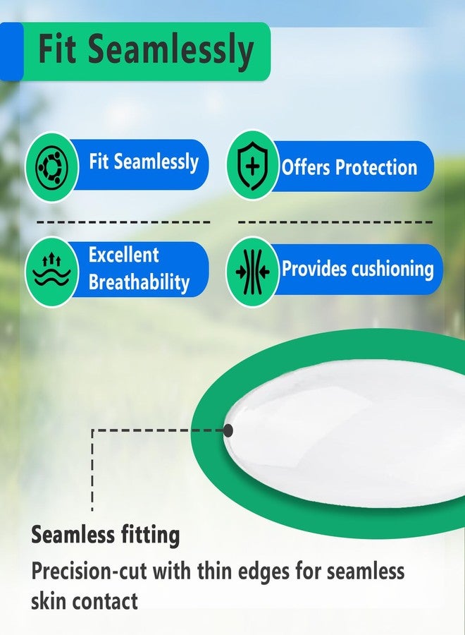 HAVANSIDY 6 Pcs 2.5 Inch Silicone Reusable Prosthetic Liner Patch for Prosthetic, Amputee Limb Patch Reduce Friction and Skin Irritation, Amputee Limb Protector Patches - Image 5