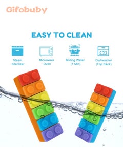 Rainbow Blocks Chew Toys 2-Piece Set for Children with Autism, Boys and Girls with ADHD, Teething, Anxiety, Oral Sensory Motor Aids - pzsku/Z026124C29F1B7F20F3CEZ/45/_/1725089202/9815d22b-e6a8-4fe8-b335-650868c0cfd6