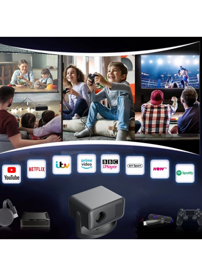 V18 Projector Home High-definition 4k Mobile Phone Wireless Same-screen Bedroom Wall Projector Small Mini - Image 4