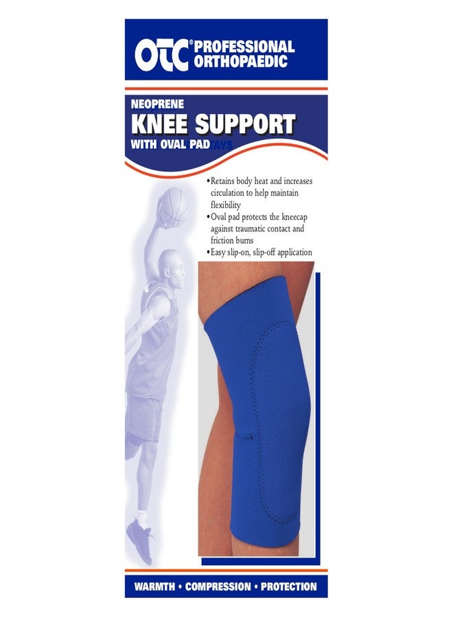 OTC Knee Support, Oval Pad, Slip-on Sleeve, Neoprene, Large - Image 5