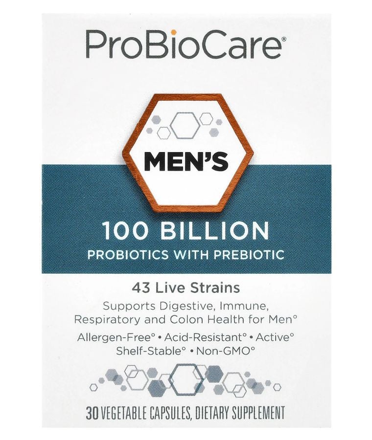 Men's Probiotics with Prebiotic 30 Vegetable Capsules