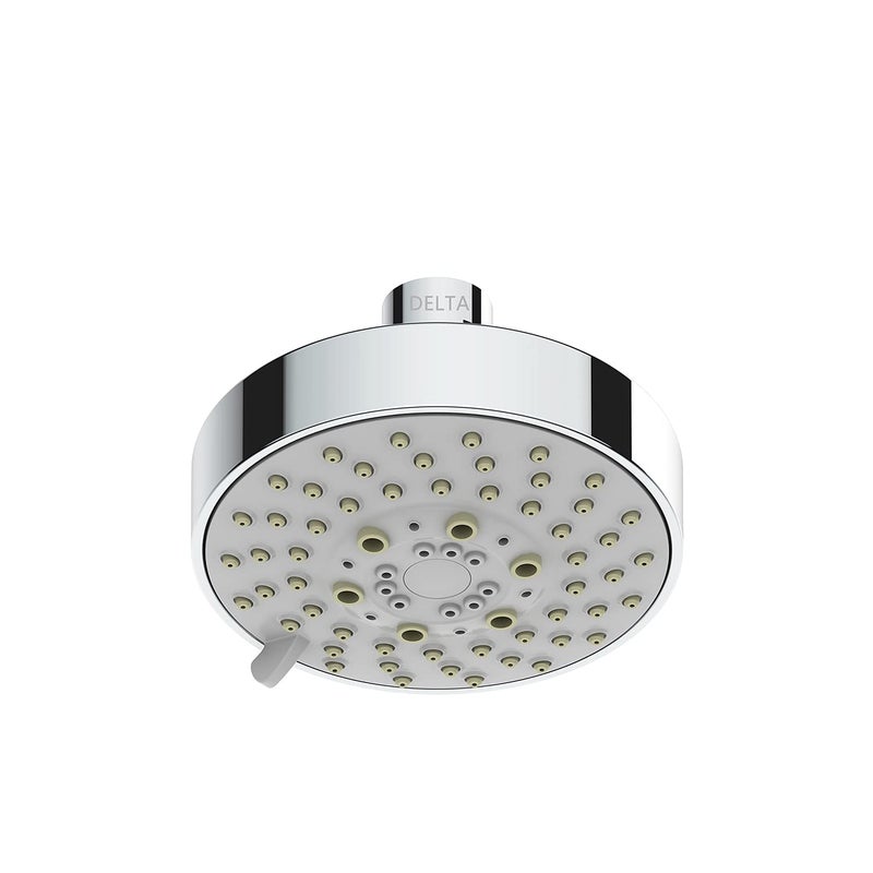 Delta DELTA FAUCET | 5 - Setting Multi-Function 4 inch Rain Overhead Shower without Arm with Touch-Clean | Polished Chrome - Image 1