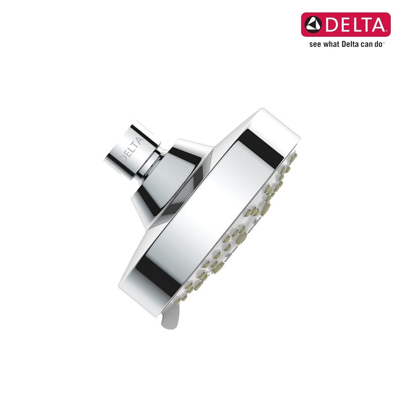 Delta DELTA FAUCET | 5 - Setting Multi-Function 4 inch Rain Overhead Shower without Arm with Touch-Clean | Polished Chrome - Image 2