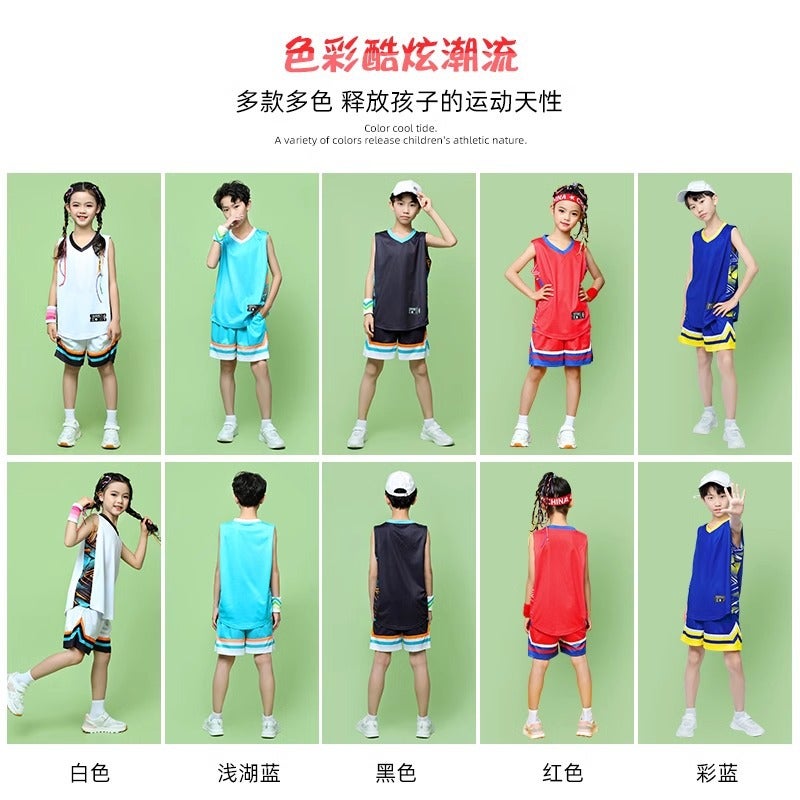 Children'S Basketball Uniform Suit Girls Summer Primary School Student Competition Training Team Uniform Boys Sports Jersey Group Purchase Printing - Image 5