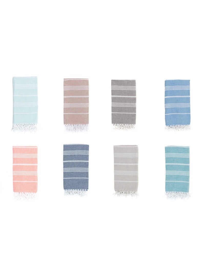 CONTEXT Style and Functionality Turkish Peshtemal Towels: 100% Organic Cotton | Prewashed & Versatile for Bath, Pool, Beach, and Spa - 40x70 Inches (Coral)  - Image 5
