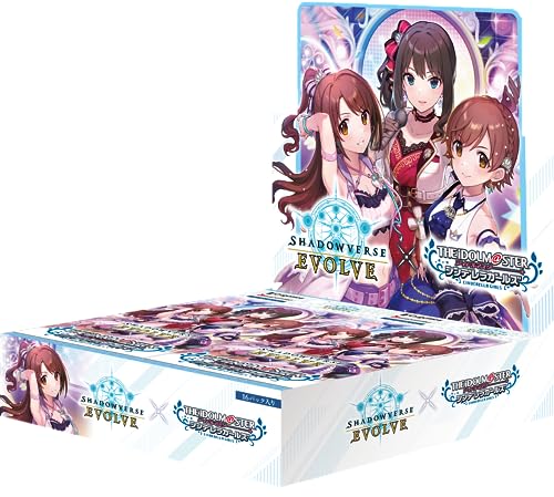 Bushiroad Shadowverse Evolve Idolmaster Cinderella Girls Collaboration Pack Box Trading Card Game Booster Pack 16 Packs 129 Deluxe Foil Embossed Idol Sign Cards 18 Cast Signs Age 180 - Image 1