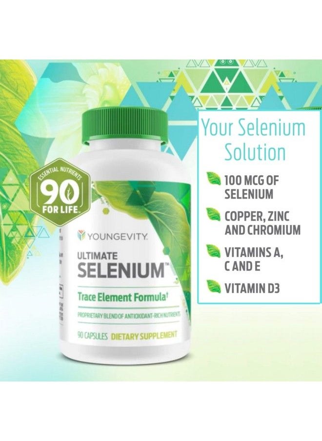 youngevity - Ultimate Selenium Trace Element Formula 90 Capsules ; Selenium 100 Mcg + Other Essential Vitamins And Minerals (1 Pack) - Image 1
