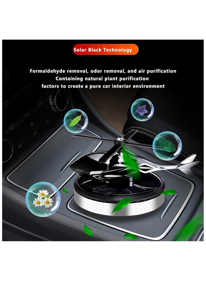 HERIOS Car Air Freshener Solar Energy Rotating Helicopter Aroma Diffuser Long Lasting Fragrance Perfume Cars Interior Decoration - Image 5