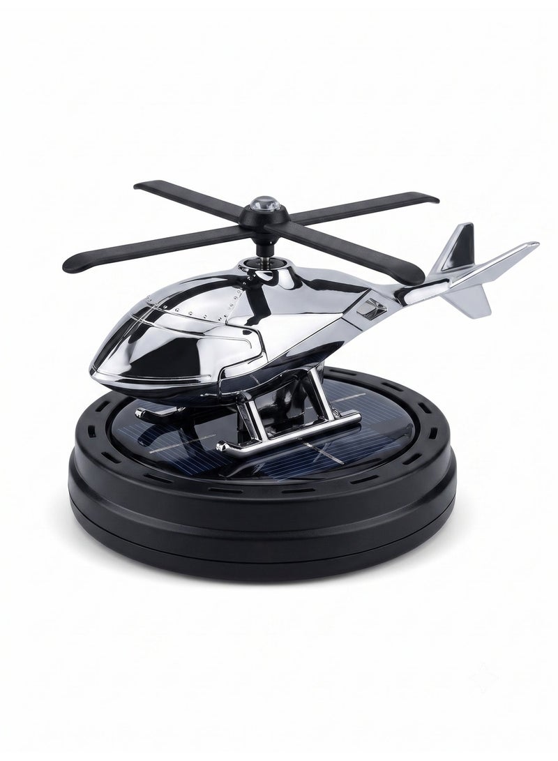 HERIOS Car Air Freshener Solar Energy Rotating Helicopter Aroma Diffuser Long Lasting Fragrance Perfume Cars Interior Decoration - Image 1
