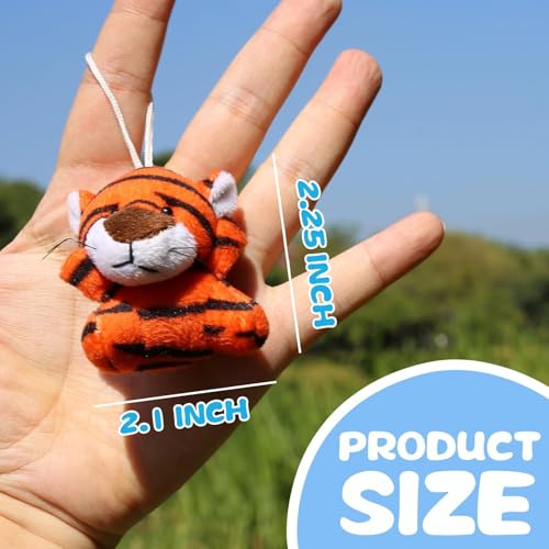 Uzoxlsn 38 Pack Mini Stuffed Animals Party Favors for Kid, Small Plush Stuffed Animal Toy in Bulk for Claw Machine, Carnival Prizes, Plush Keychain Decorations, Classroom Reward - Image 4