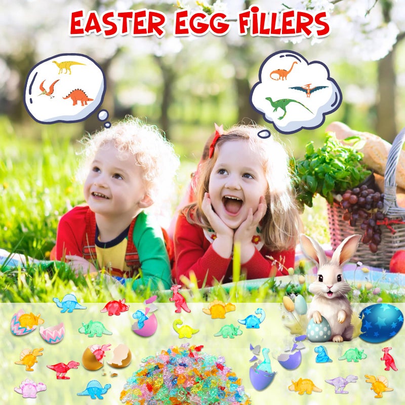 HAPTIME 230 Pcs Mini Resin Animals, Mini Dinosaur Figures, Miniature Figurines to Hide, Desk Pets, Bulk Mini Toys, Tiny Dinosaur Party Favors, Small Classroom Prizes for Kids, Easter Egg Fillers - Image 5