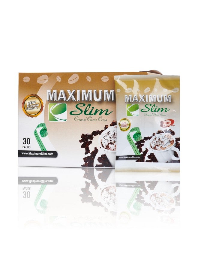 Maximum Slim Premium Instant Cocoa - Creamy, Delicious 4-in-1 Formula with Natural Herbal Extracts for Energy & Vitality, Maximum Satisfaction & Taste. No Side Effects (Laxative-Free) -USA Made, 30 Ct - Image 2