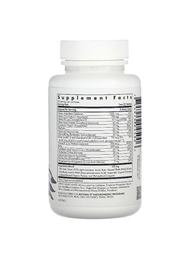 Michael's Naturopathic Michael's Naturopathic, Pre-Teen Girls Multivitamin, 60 Vegetarian Tablets - Image 2
