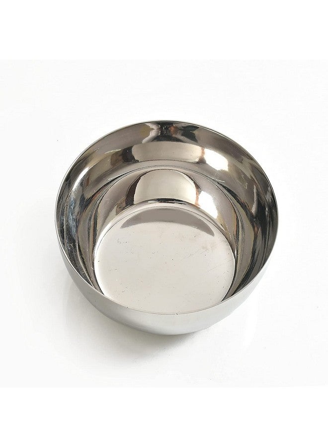 GALOOF Stainless Steel Heavy Gauge Katori Set Of 6 | Dal Vati Veg Bowl Set For Dining And Serving | Wati Vatki Designer Dining Bowl Set (Set Of 6), 0.25 liter - Image 2