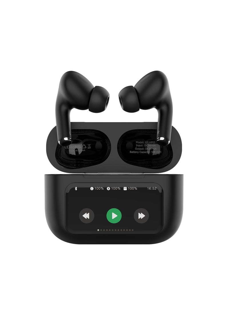 Goaltage - HP05 SmartTune True Wireless HeadPhones with ANC and ENC Technology, Siri and Google Voice Assistant, and Intuitive Controls - Black - Image 1