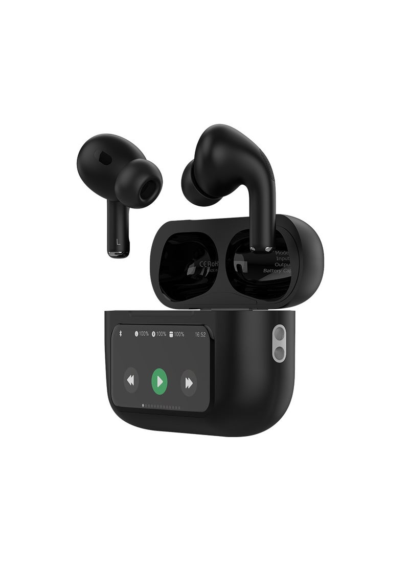 Goaltage - HP05 SmartTune True Wireless HeadPhones with ANC and ENC Technology, Siri and Google Voice Assistant, and Intuitive Controls - Black - Image 1