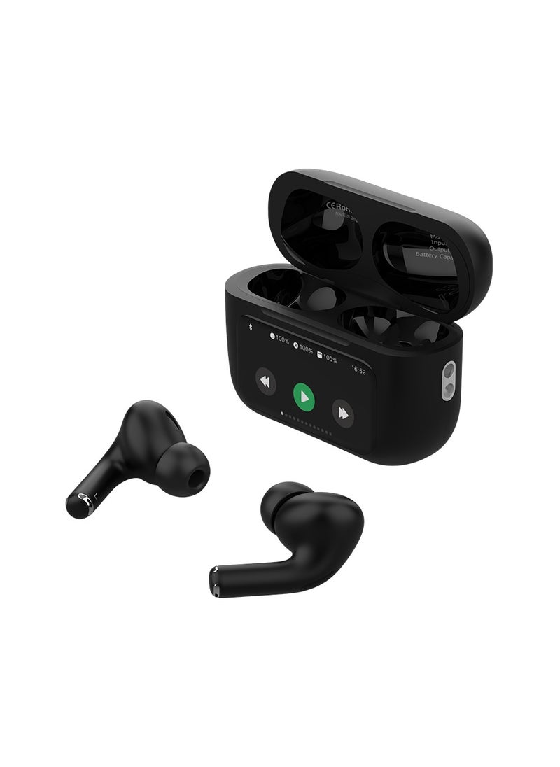 Goaltage - HP05 SmartTune True Wireless HeadPhones with ANC and ENC Technology, Siri and Google Voice Assistant, and Intuitive Controls - Black - Image 1