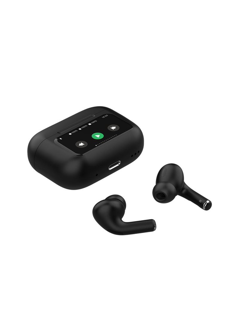 Goaltage - HP05 SmartTune True Wireless HeadPhones with ANC and ENC Technology, Siri and Google Voice Assistant, and Intuitive Controls - Black - Image 1