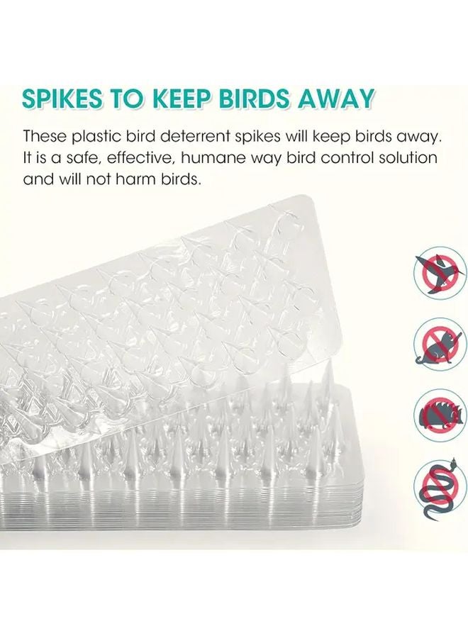25Pcs Outdoor Bird Deterrent Spikes Cat Repellent Mats For Balcony Roof Garden Protection - Image 5